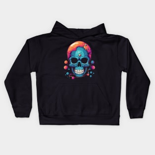 Skull in Space Kids Hoodie